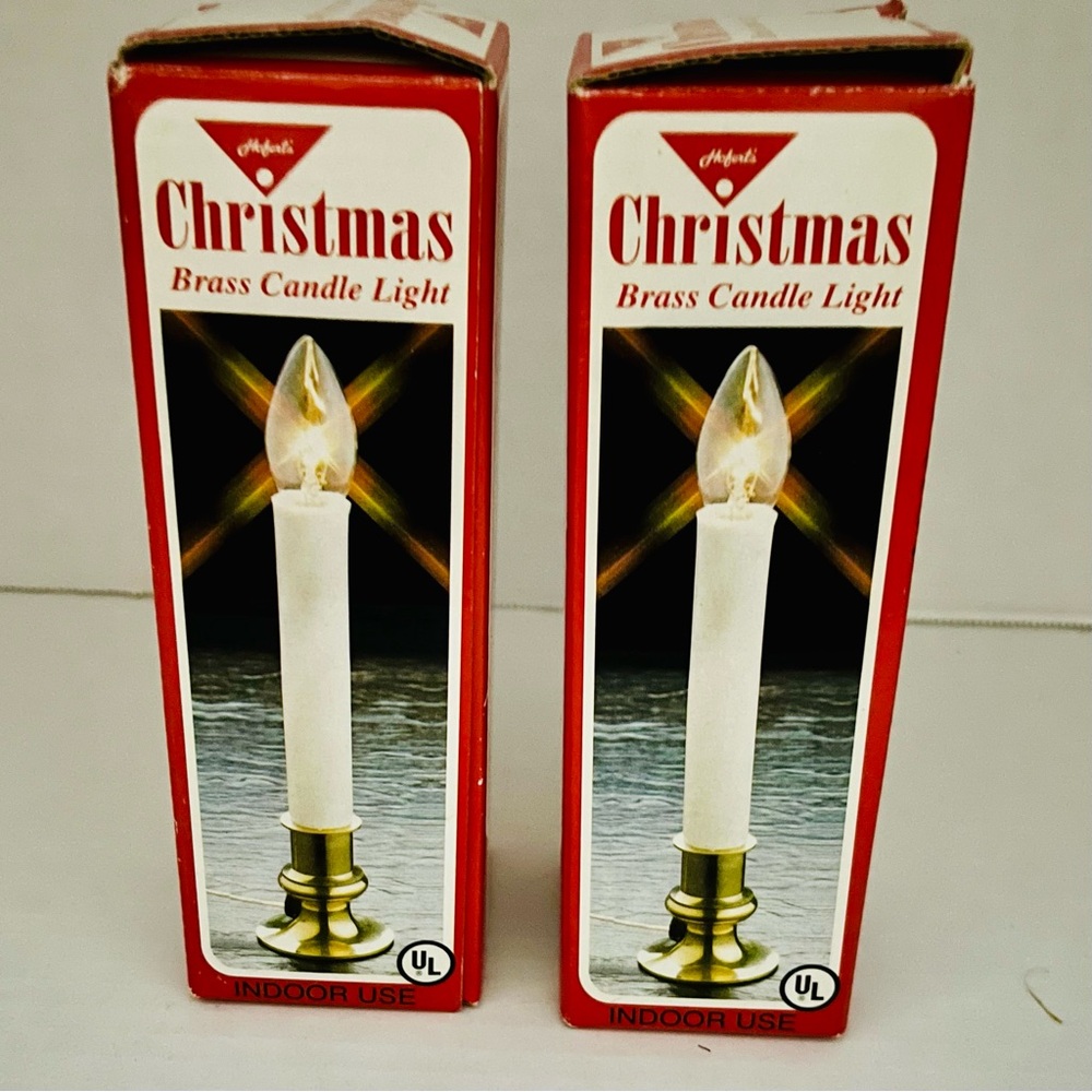 Vintage J. Hofert’s Christmas Brass Candle Lights